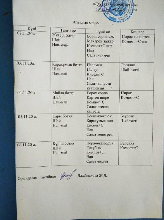 Ас мәзірі
