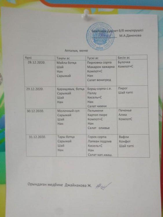 Ас мәзірі