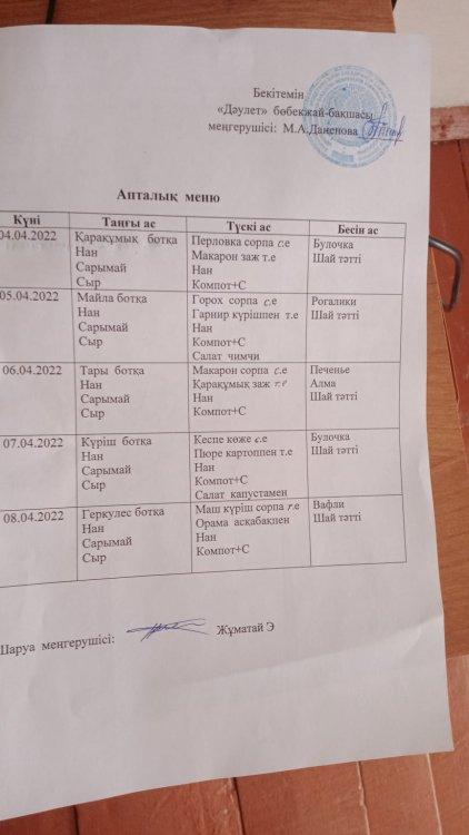 Ас мәзірі