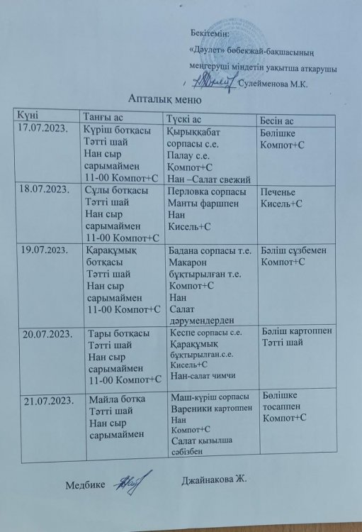 Ас мәзірі