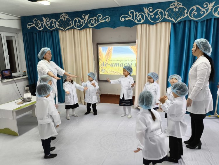Ұйымдастырылған іс-әрекет: "Ас атасы-нан" "Жұлдыз-ай" орта топ. Тәрбиеші: Нурлыбекова З